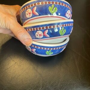 Vietri Blue and Green Serveware Bowl
